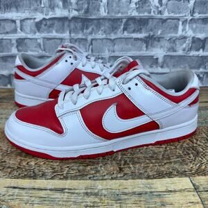 Nike Dunk Low Championship Red White Shoes DD1391-600 Men’s Size 10.5